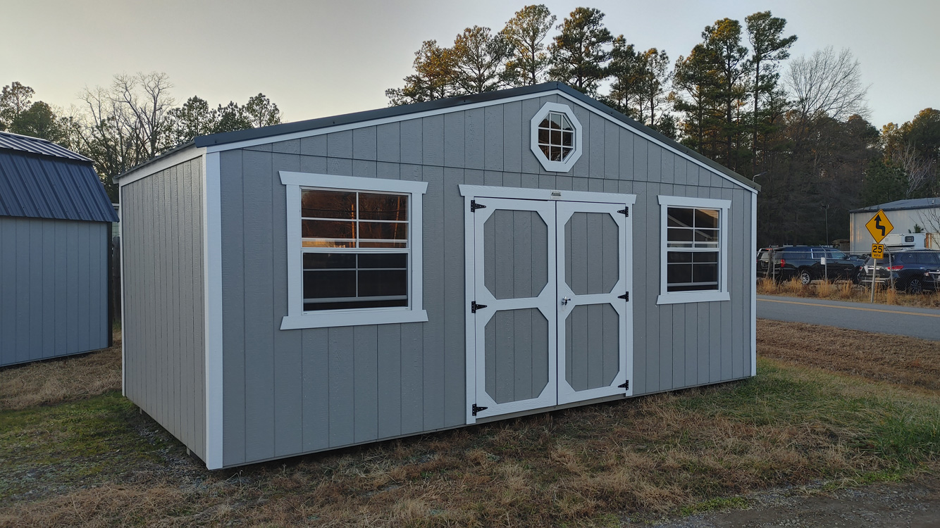 10' x 20' Pewter Cast Side Gable Utility Storage Shed
