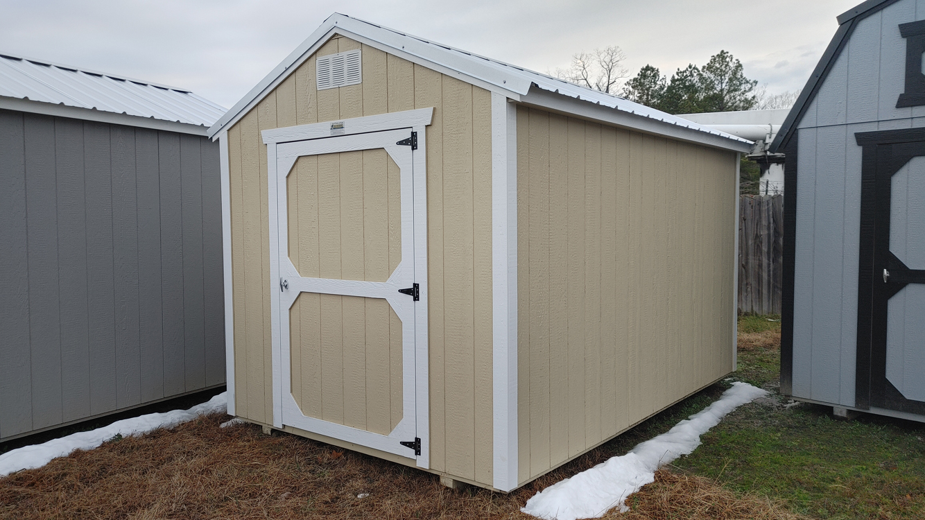 8' x 12' Crewel Tan A-Frame Utility Storage Shed