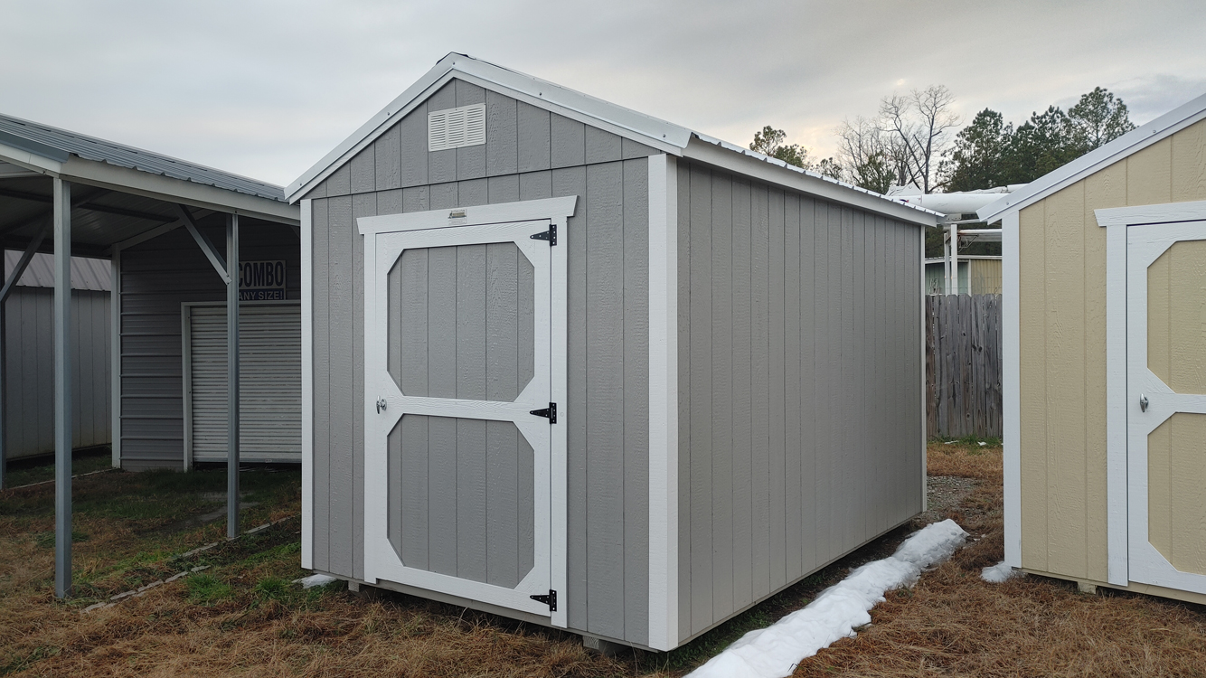 8' x 12' Pewter Gray A-Frame Utility Storage Shed