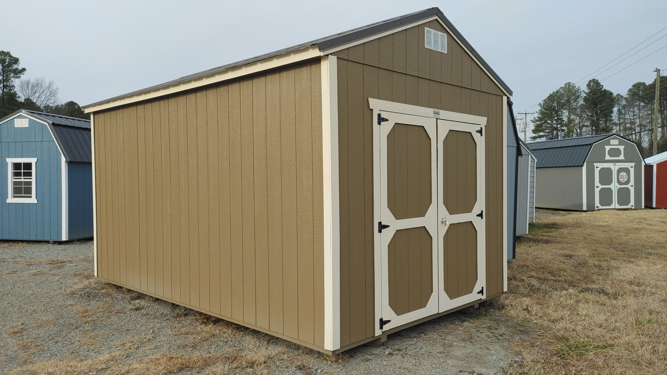 10' x 16' Thatch Brown A-Frame Utility Storage Shed