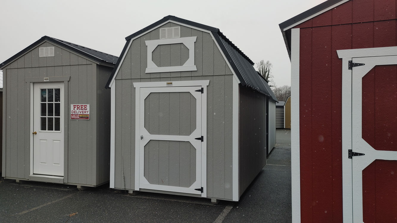 8' x 12' Gap Gray Lofted Barn Storage Shed