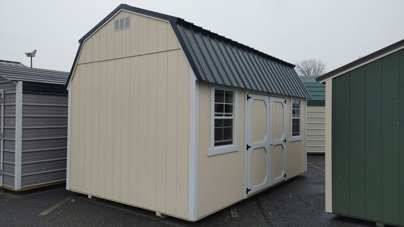 10' x 16' Navajo White Side Lofted Barn Storage Shed