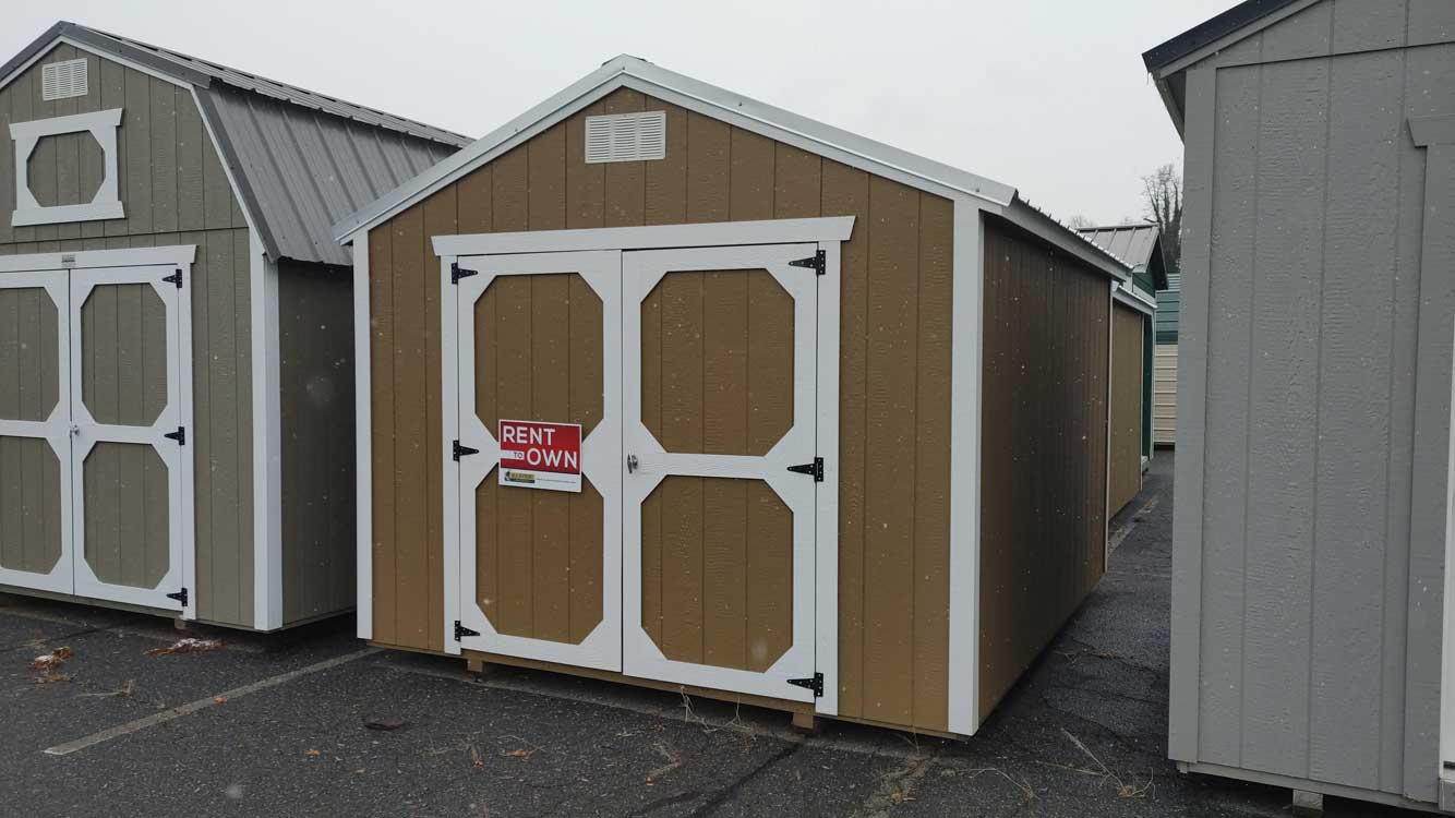 Brookstone Buildings Orange Storage Shed Inventory