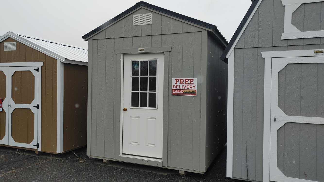 8' x 10' Gap Gray A-Frame Utility Storage Shed