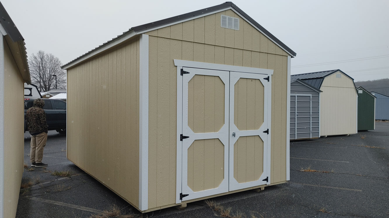 10' x 16' Navajo White A-Frame Utility Storage Shed