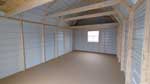 12' x 20' White Metal Lofted Barn Storage Shed