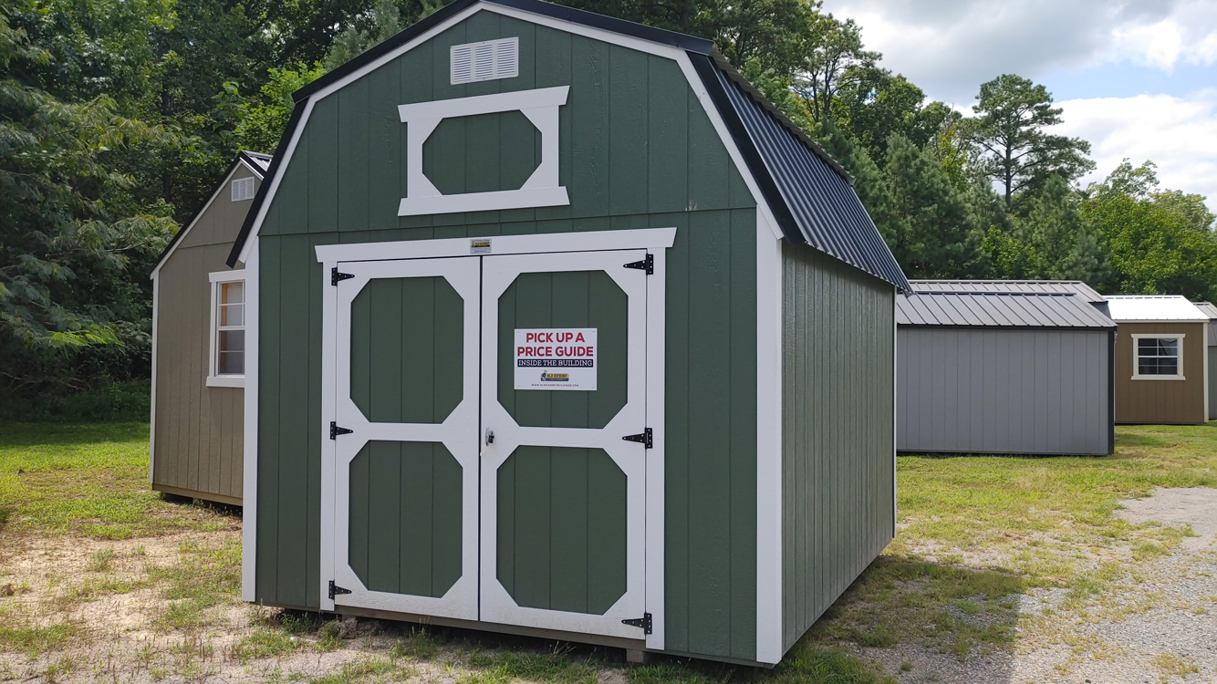 10' x 12' Rosemary Green Lofted Barn Storage Shed
