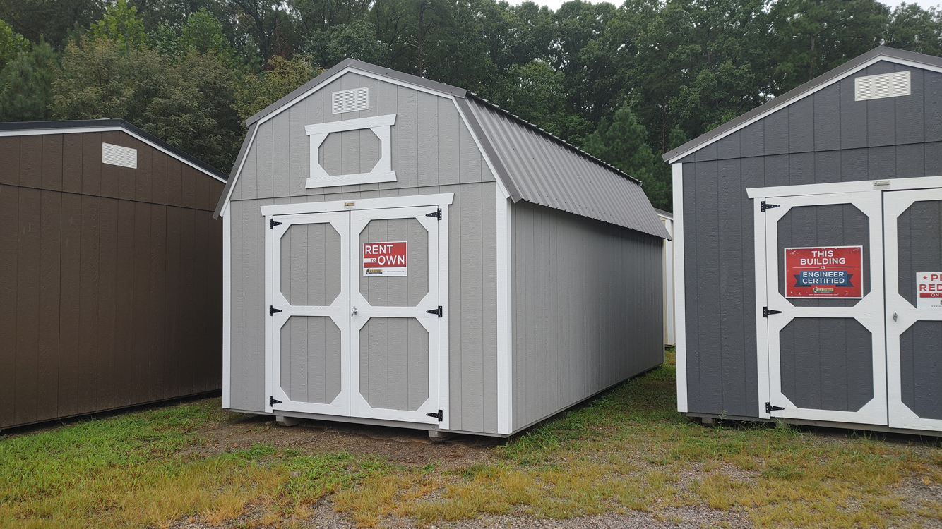 10' x 20' Pewter Cast Lofted Barn Storage Shed