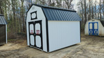 10' x 12' Barn White Lofted Barn Storage Shed