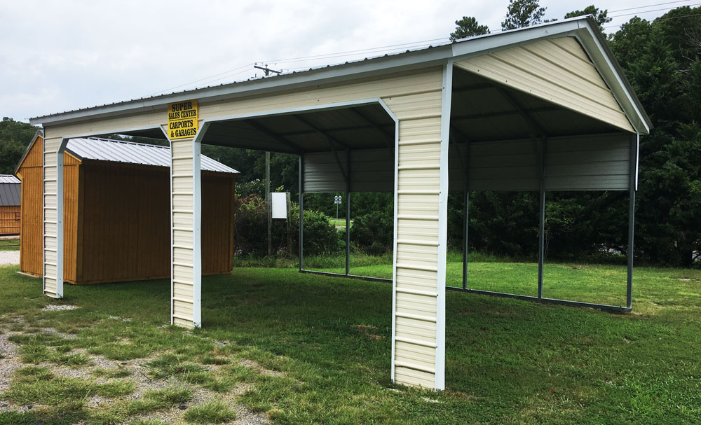 20' x 26' Tan A-Frame Carport